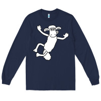 Navy shaun the sheep Long Sleeve Tee - minhPixels