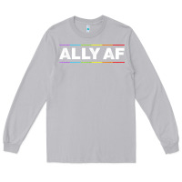 Moon Dust Ally AF Pride Rainbow Shirt  Proud LGBTQ Ally TShirt Long Sleeve Tee - minhPixels