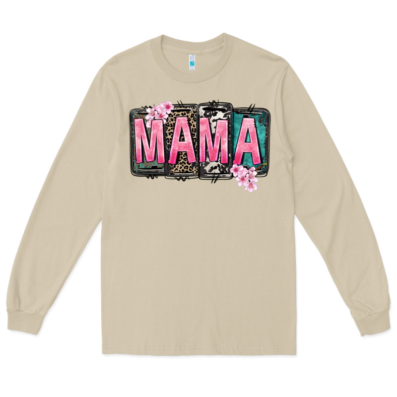 Mama Vibes Mother's Day Long Sleeve Tee by CowGirlArtShop | Teevron