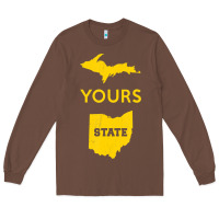 Chestnut Up Yours State Of Ohio Funny Anti Oh Pro Michigan Meme Long Sleeve Tee - minhPixels