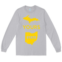 Moon Dust Up Yours State Of Ohio Funny Anti Oh Pro Michigan Meme Long Sleeve Tee - minhPixels
