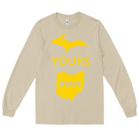 Mushroom Up Yours State Of Ohio Funny Anti Oh Pro Michigan Meme Long Sleeve Tee - minhPixels