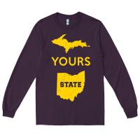 Plum Up Yours State Of Ohio Funny Anti Oh Pro Michigan Meme Long Sleeve Tee - minhPixels