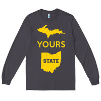 Smoke Up Yours State Of Ohio Funny Anti Oh Pro Michigan Meme Long Sleeve Tee - minhPixels