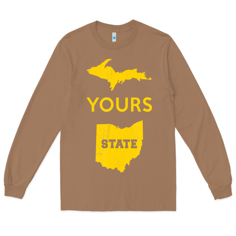 Up Yours State Of Ohio Funny Anti Oh Pro Michigan Meme Long Sleeve Tee by minhPixels | Teevron