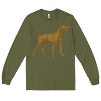 Army Green Vizsla Dog Owner Funny Gift I Love My Vizsla Dog Vizsla Long Sleeve Tee - minhPixels
