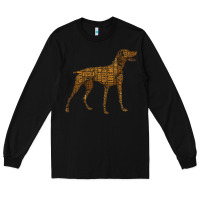 Black Vizsla Dog Owner Funny Gift I Love My Vizsla Dog Vizsla Long Sleeve Tee - minhPixels