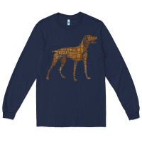 Navy Vizsla Dog Owner Funny Gift I Love My Vizsla Dog Vizsla Long Sleeve Tee - minhPixels