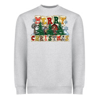 Heather Grey merry christmas Heavyweight Sweatshirt - FaDigitalArtStudio