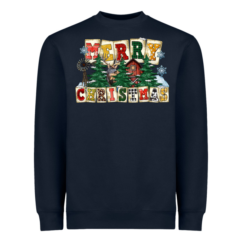 Merry Christmas Heavyweight Sweatshirt by FaDigitalArtStudio | Teevron
