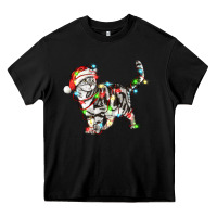 Black christmas american shorthair cat Heavy Core Tee - LillyAllenDesigns