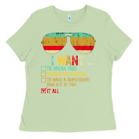 I Want To Break Free To Ride My Bicycle Want It All Ladies Tee | Teevron