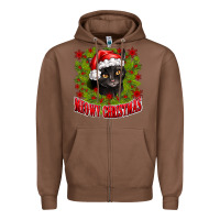 Chestnut meowy christmas Zipper Hoodie - CowhideDigitalArt