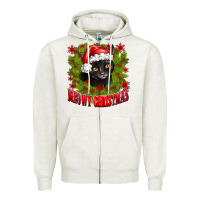Meowy Christmas Zipper Hoodie | Teevron