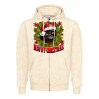 Sandshell meowy christmas Zipper Hoodie - CowhideDigitalArt