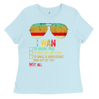 Baby Blue I Want to Break Free to Ride My Bicycle Want It All Ladies Tee - Bettercallsaul