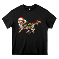 Black christmas christmas maine coon cat cat Heavy Core Tee - LillyAllenDesigns