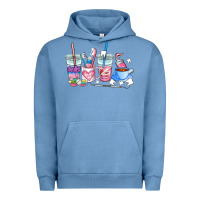 Pigment Pebble Blue dentist coffee cups Urban Hoodie - AdoDesignShop