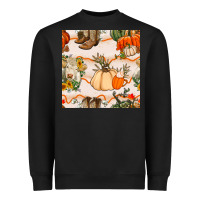 Black fall heifer seamless pattern Heavyweight Sweatshirt - BundleAndBundleShop