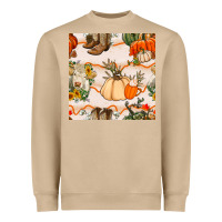 Mushroom fall heifer seamless pattern Heavyweight Sweatshirt - BundleAndBundleShop