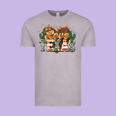 Love Texas 4th Of July Vintage Tee Designed By Howdyjamesfarm