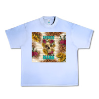 Grape Ice badass mama with flowers Urban Heavy Tee - TumblerDesignByShophia