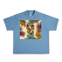 Pebble Blue badass mama with flowers Urban Heavy Tee - TumblerDesignByShophia