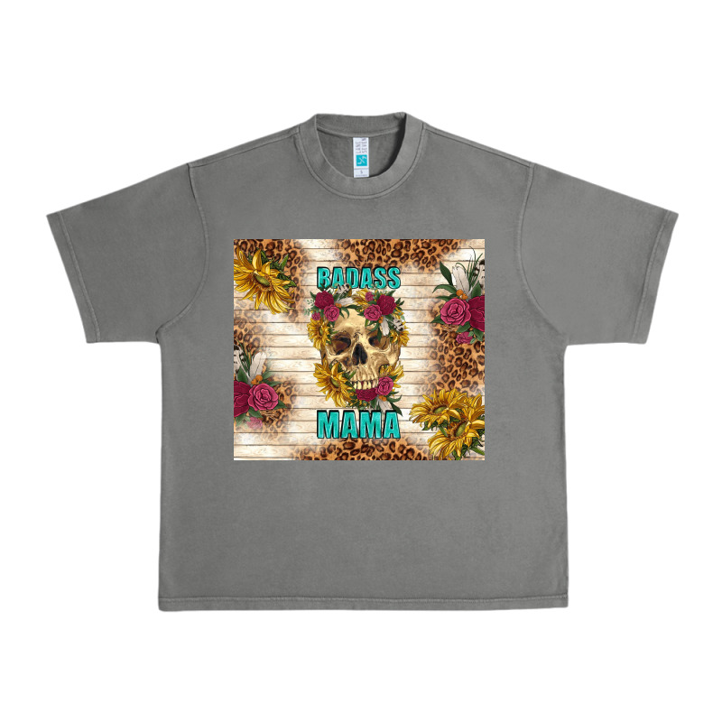 Badass Mama With Flowers Urban Heavy Tee by TumblerDesignByShophia | Teevron