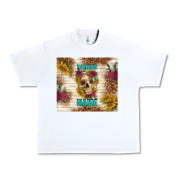 White badass mama with flowers Urban Heavy Tee - TumblerDesignByShophia