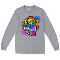 Heather Grey love is love pride Long Sleeve Tee - Jasminsmagicworld