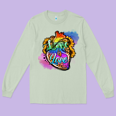 Love Is Love Pride Long Sleeve Tee Designed By Jasminsmagicworld