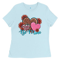 Valentine's Day Be Mine Hearts Sunflower Ladies Tee | Teevron