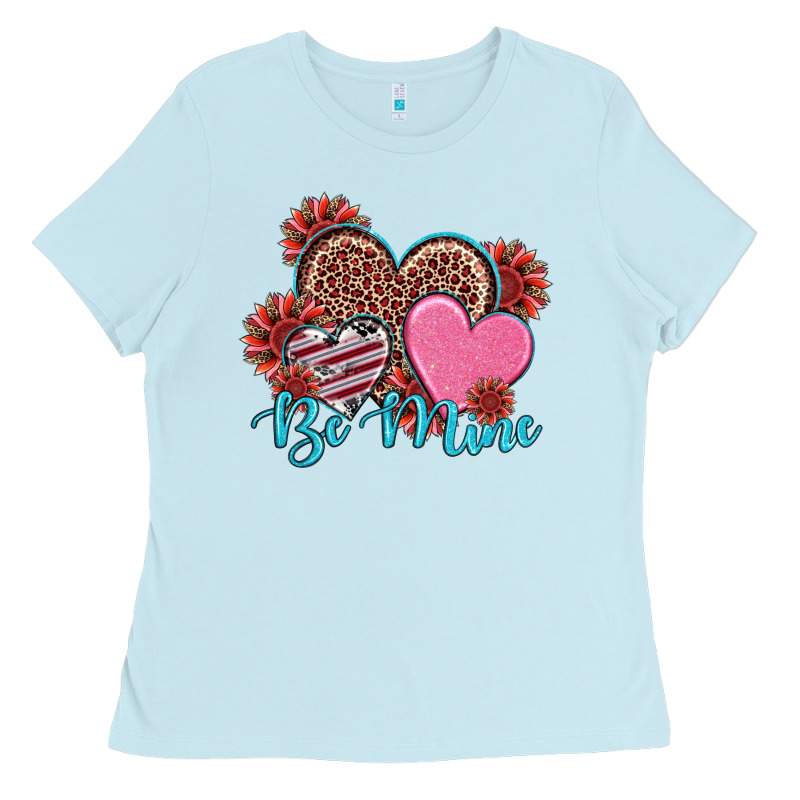 Valentine's Day Be Mine Hearts Sunflower Ladies Tee by RanaPortraitStore | Teevron