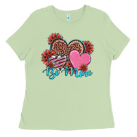 Matcha valentine's day be mine hearts sunflower Ladies Tee - RanaPortraitStore