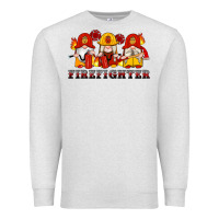Oatmeal Heather firefighter gnomes Premium Sweatshirt - Artiststas