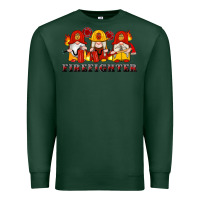 Sports Green firefighter gnomes Premium Sweatshirt - Artiststas