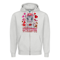 Dove Grey i want hippopotamus for valentines day Zipper Hoodie - CowhideDigitalArt