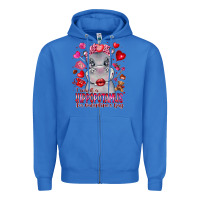 True Royal i want hippopotamus for valentines day Zipper Hoodie - CowhideDigitalArt