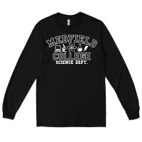 Black Medfield College Science Dept. Long Sleeve Tee - minhPixels