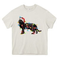 Cream christmas bombay cat Heavy Core Tee - LillyAllenDesigns
