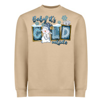 Mushroom Baby It's Cold Outside Heavyweight Sweatshirt - FaDigitalArtStudio