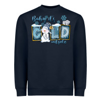 Navy Baby It's Cold Outside Heavyweight Sweatshirt - FaDigitalArtStudio
