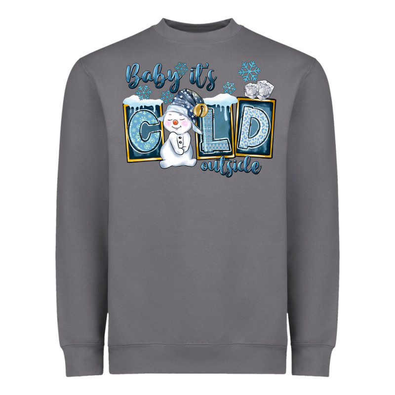 Baby It's Cold Outside Heavyweight Sweatshirt by FaDigitalArtStudio | Teevron
