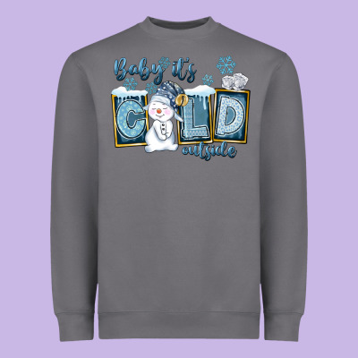 Baby It's Cold Outside Heavyweight Sweatshirt Designed By Fadigitalartstudio