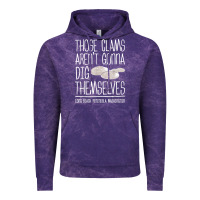 Cloud Purple Clam Diggers Funny Quote Gift Long Beach Peninsula Vintage Hoodie - minhPixels