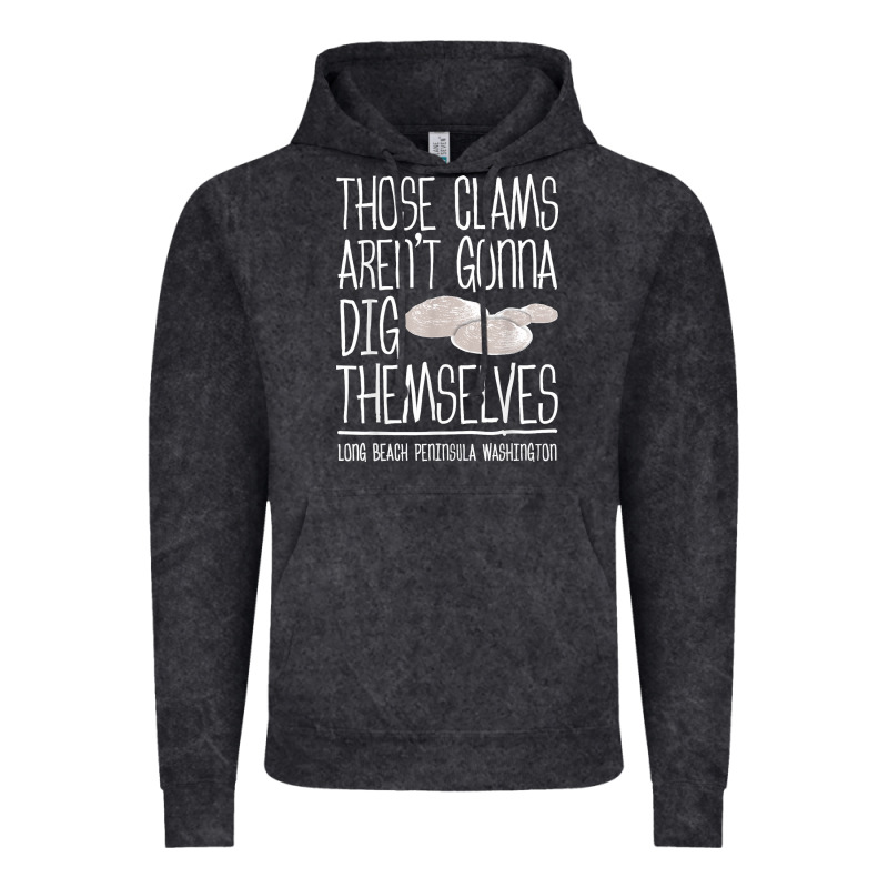 Clam Diggers Funny Quote Gift Long Beach Peninsula Vintage Hoodie by minhPixels | Teevron