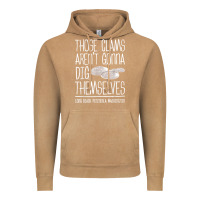Vintage Camel Clam Diggers Funny Quote Gift Long Beach Peninsula Vintage Hoodie - minhPixels