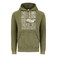 Vintage Olive Clam Diggers Funny Quote Gift Long Beach Peninsula Vintage Hoodie - minhPixels
