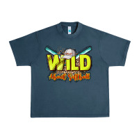 Midnight Navy Wild about Softball Urban Heavy Tee - HowdyJamesFarm