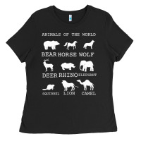 Black Animals Of The World Ladies Tee - Bettercallsaul